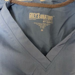 Light blue greys anatomy scrub set